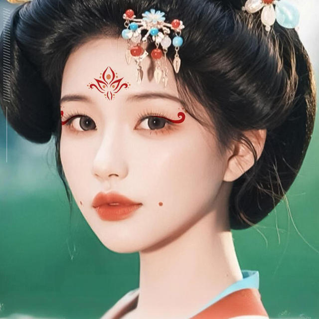 Ancient Style Hanfu Children's Temporary Eco-Friendly R view 3