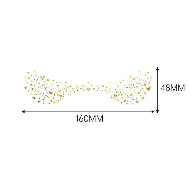 Freckle Tattoo Sticker Eco-Friendly Paper Gold Foil Waterpro view 5