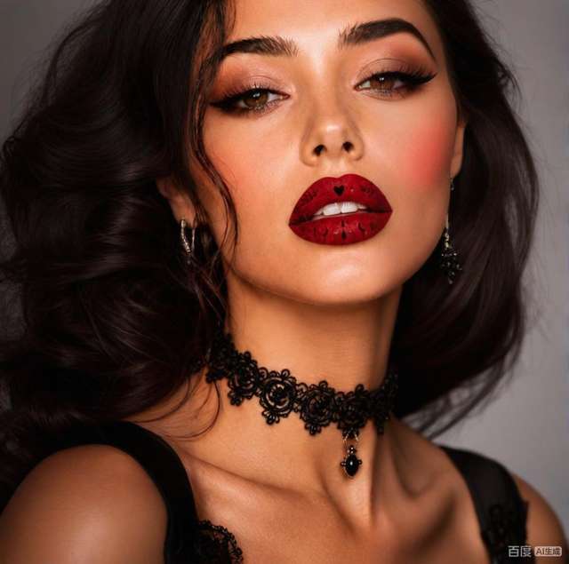 Halloween Sexy Fashionable Lip Tattoo Stickers Mouth Decals- view 4