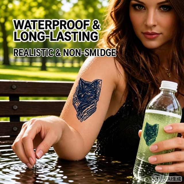 No Water Needed Herbal Temporary Tattoo Sticker Sexy Realist view 2