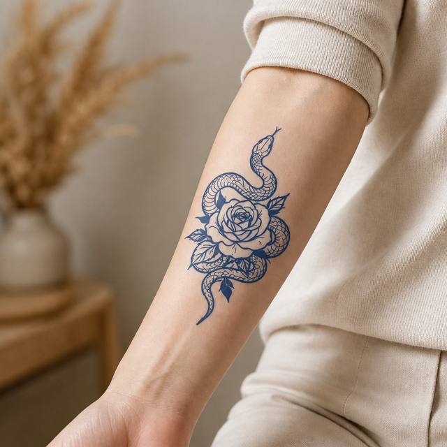 Waterproof White Paper Herbal Tattoo Sticker Temporary Body  view 4
