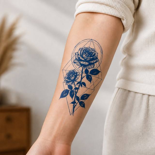 Waterproof White Paper Herbal Tattoo Sticker Temporary Body  view 5