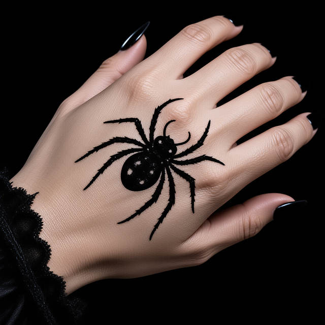 Halloween Temporary Tattoo Sticker Sewn Wound Flesh Tear Eff view 4