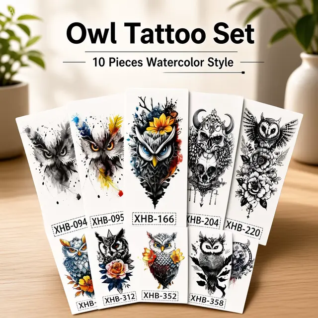 Waterproof Dragon, Tiger, Wolf Mythical Animal Tattoo Sticke view 4